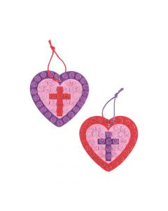 Religious Valentine Mosaic Ornament Craft Kit