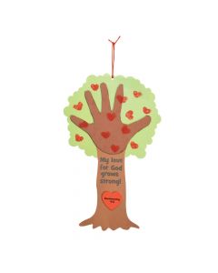 Religious Valentine Tree Thumbprint Poem Craft Kit