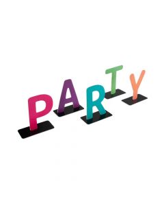 Retro Vibes Party Tabletop Letters Set - 5 Pc.