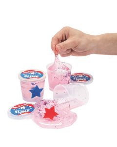 Ring-Filled Patriotic Confetti Slime