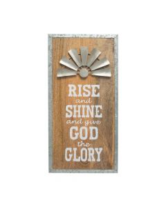 Rise and Shine Wall Sign