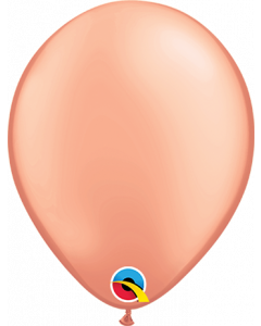 Rose Gold 12cm Plain Round Latex Balloon