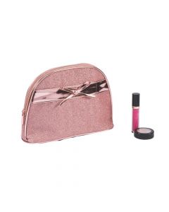 Rose Gold Glitter Makeup Bag