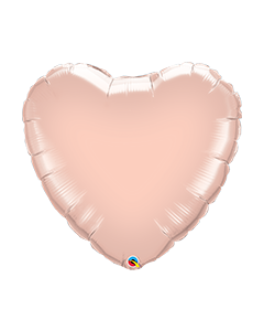 Rose Gold Heart Plain Foil Balloon