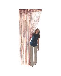 Rose Gold Metallic Fringe Door Curtain