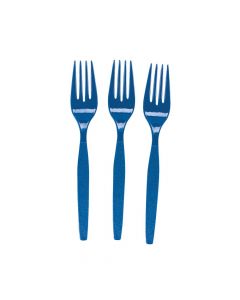 Royal Blue Plastic Forks