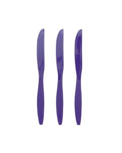 Royal Purple Plastic Knives