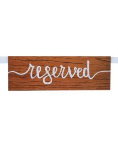 Rustic Reserved Seating Signs