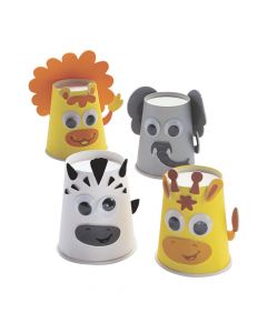 Safari Animal Cup Craft Kit