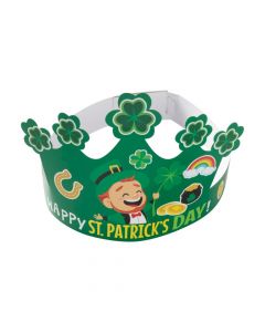 Saint Patrick’s Day Crown Sticker Scenes - 12 Pc.