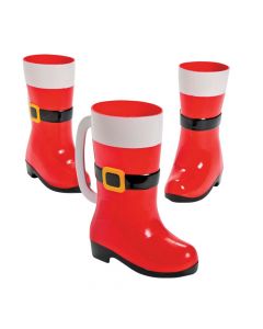 Santa Boot Plastic Mugs