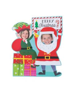 Santa and Elf Photo Stand-Up