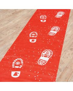 Santa Footprint Floor Runner
