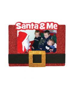 Santa's Belt Christmas Picture Frame Magnet Craft Kit