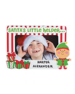 Santa's Little Helper Picture Frame Magnet Christmas Craft Kit