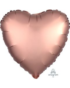 Satin Luxe Rose Copper Heart