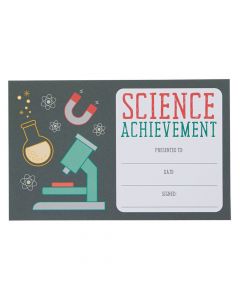 Science Achievement Award Certificates