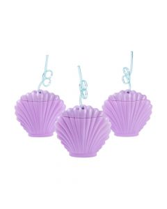 Sea Shell Cups with Loop Straw