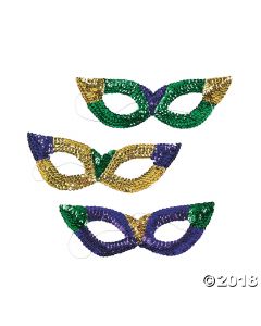 Sequin Mardi Gras Sequin Masks