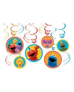 Sesame Street swirl Decorations