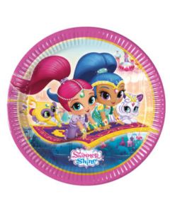Shimmer and Shine Glitter Friends Paper Plate