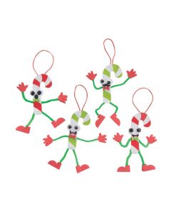 Silly Candy Cane Ornament Craft Kit
