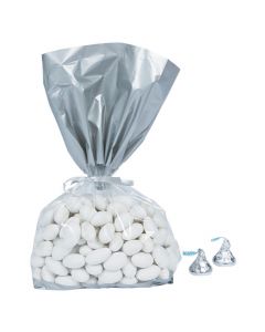 Silver Banded Cellophane Bags