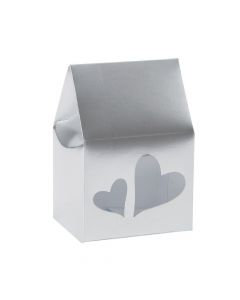 Silver Boxes with Heart Window