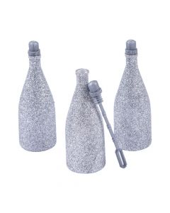 Silver Glitter Bubble Bottles