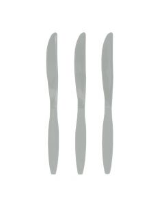 Silver Plastic Knives