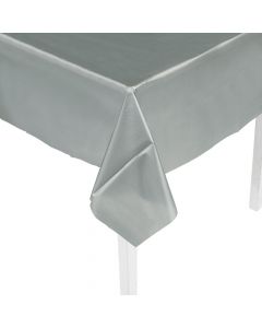 Silver Plastic Tablecloth