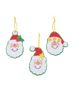Simple Santa Christmas Ornament Craft Kit - Makes 50