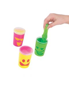Slime with Fun Faces Containers