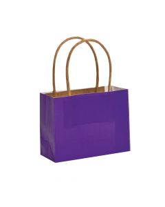 Small Purple Kraft Paper Bags