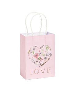 Small Rose Gold Bridal Shower Gift Bags
