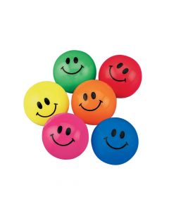 Smile Face Bouncing Balls