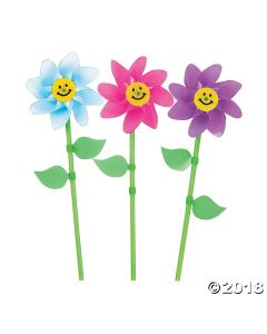 Smile Face Flower Pinwheels