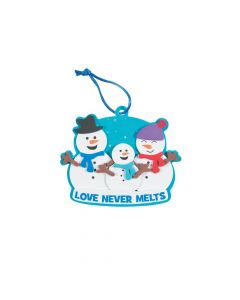 Snowman Family Ornament Craft Kit