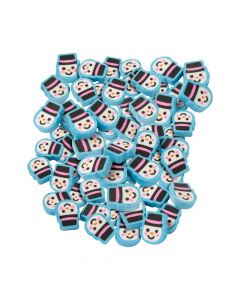 Snowman Mini Erasers