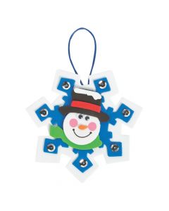 Snowman Snowflake Christmas Ornament Craft Kit