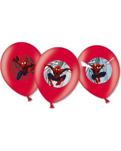 Red Spiderman Latex Balloons