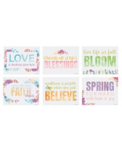 Spring Watercolor Poster Set - 6 Pc.