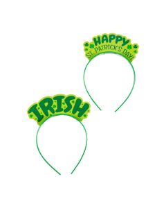 St. Patrick's Day Headbands - 12 Pc.