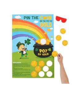 St. Patrick's Day Pin the Coin on the Pot of Gold Game