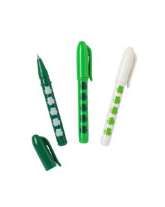 St. Patrick's Day Shamrock Mini Pens - 24 Pc.