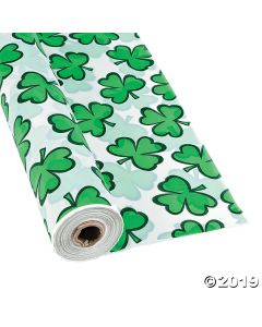 St. Patrick's Plastic Tablecloth Roll