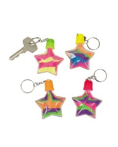 Star Sand Art Bottle Keychains