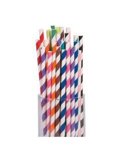 Striped Paper Straws Mega Pack