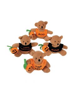 Stuffed Bears with A Halloween T-Shirt