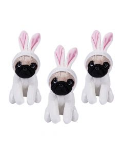 Stuffed Easter Pugs in Bunny Costume